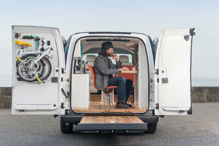 This Cool Electric Van Lets You Work and Travel Anywhere